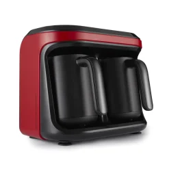 Karaca Hatır Hüps Duet Kaffeemaschine für türkischen Kaffee mit Milch Rot, 1400W Kırschrot Outlet