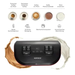 Karaca Hatır Hups Duet Türkische Kaffeemaschine ,1400W Rosegold Best