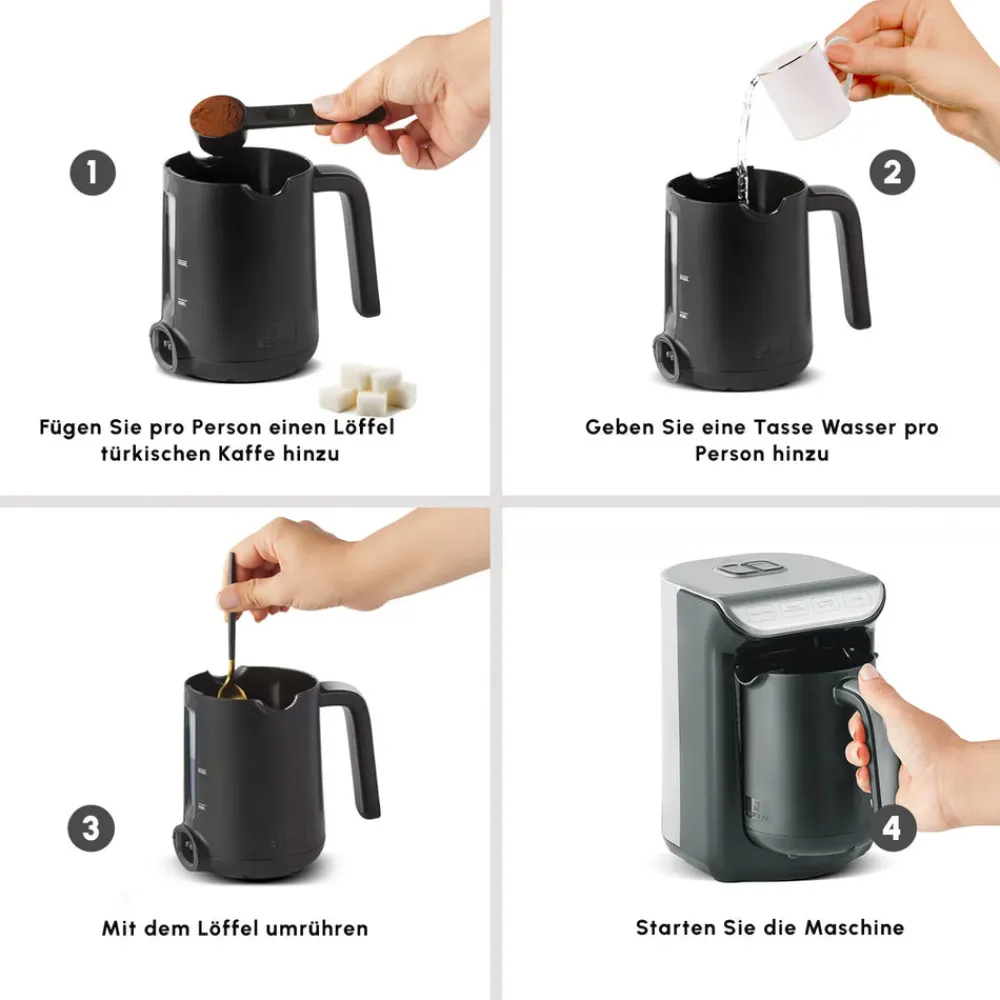 Karaca Hatır Kaffeemaschine mit Röstfunktion Space Gray Space Grau Sale