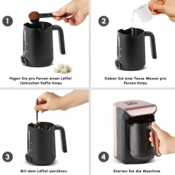 Karaca Hatır Kaffeemaschine mit Röstfunktion Rosenbeere Rosebeere Clearance