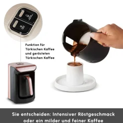 Karaca Hatır Kaffeemaschine mit Röstfunktion Rosenbeere Rosebeere Clearance