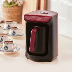 Karaca Hatır Kaffeemaschine mit Röstfunktion Rot, 535W Kırschrot Sale
