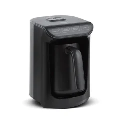 Karaca Hatır Kaffeemaschine mit Röstfunktion Shiny Black, 535 W Glänzend Schwarz Hot