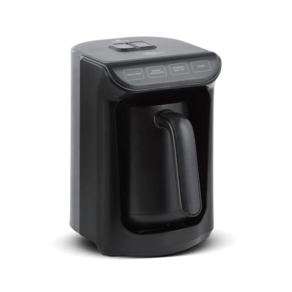 Karaca Hatır Kaffeemaschine mit Röstfunktion Shiny Black, 535 W Glänzend Schwarz Hot