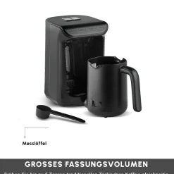 Karaca Hatır Koz Milky Türkische Kaffeemaschine, Glänzend Schwarz Online