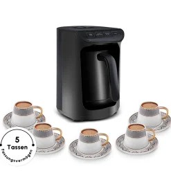 Karaca Hatır Koz Milky Türkische Kaffeemaschine, Glänzend Schwarz Online