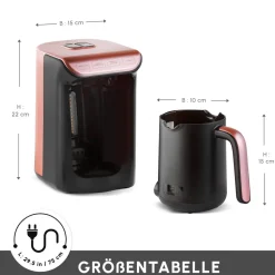 Karaca Hatır Koz Milky Türkische Kaffeemaschine Rose Rose Gold Discount