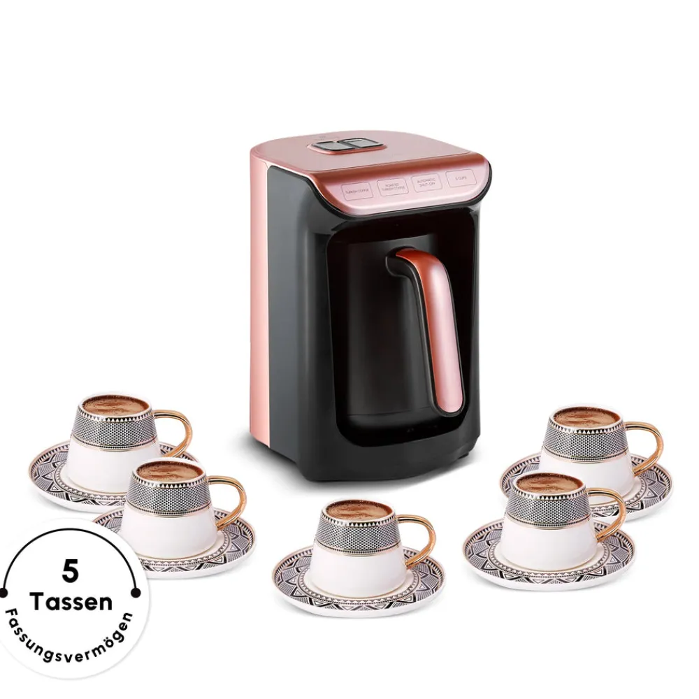 Karaca Hatır Koz Milky Türkische Kaffeemaschine Rose Rose Gold Discount