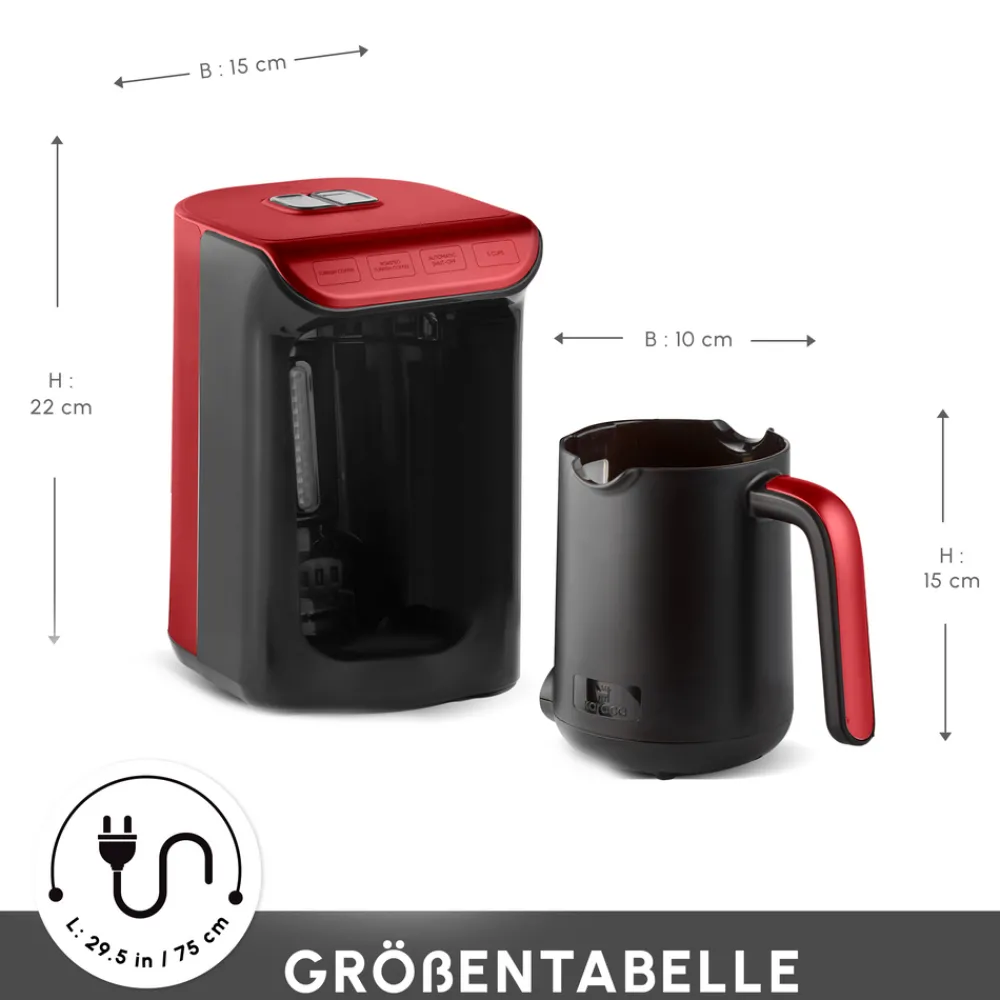 Karaca Hatır Koz Milky Türkische Kaffeemaschine Red Online