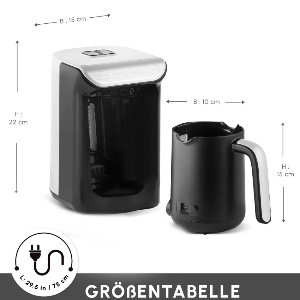 Karaca Hatır Koz Milky Türkische Kaffeemaschine Weiß Whıte New