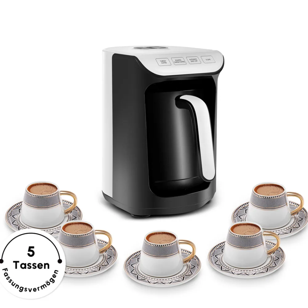 Karaca Hatır Koz Milky Türkische Kaffeemaschine Weiß Whıte New