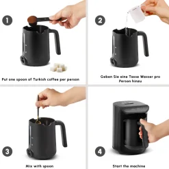 Karaca Hatır Koz Milky Türkische Kaffeemaschine Weiß Whıte New
