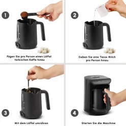 Karaca Hatır Milky Türkische Kaffeemaschine Anthrazit Anthracıte Online