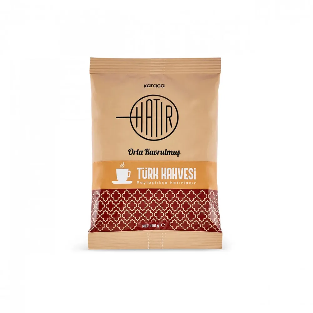 Karaca Hatır Mittlerer Gerösteter Türkischer Kaffee mit Viel Schaum 100 g Braun Best
