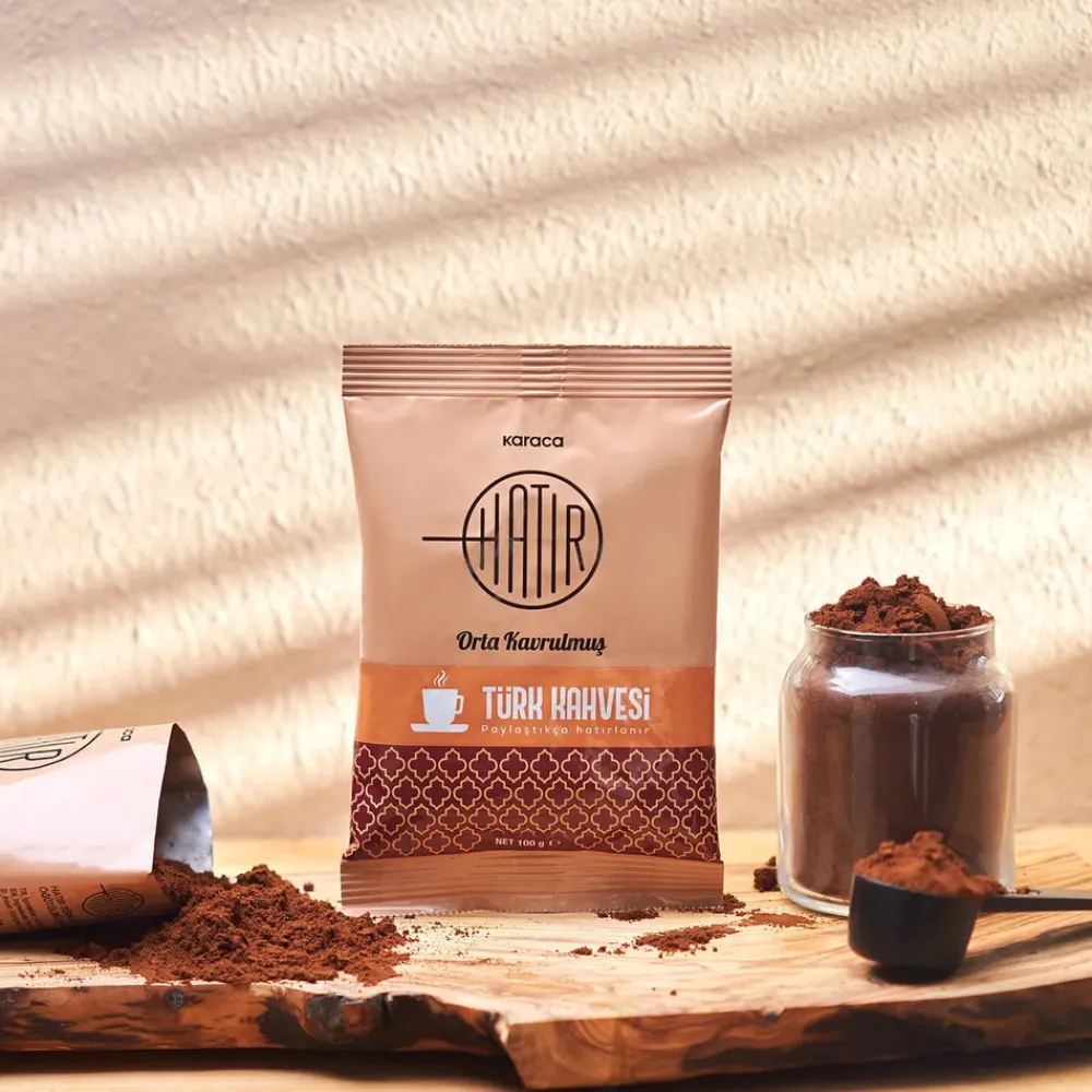 Karaca Hatır Mittlerer Gerösteter Türkischer Kaffee mit Viel Schaum 100 g Braun Best