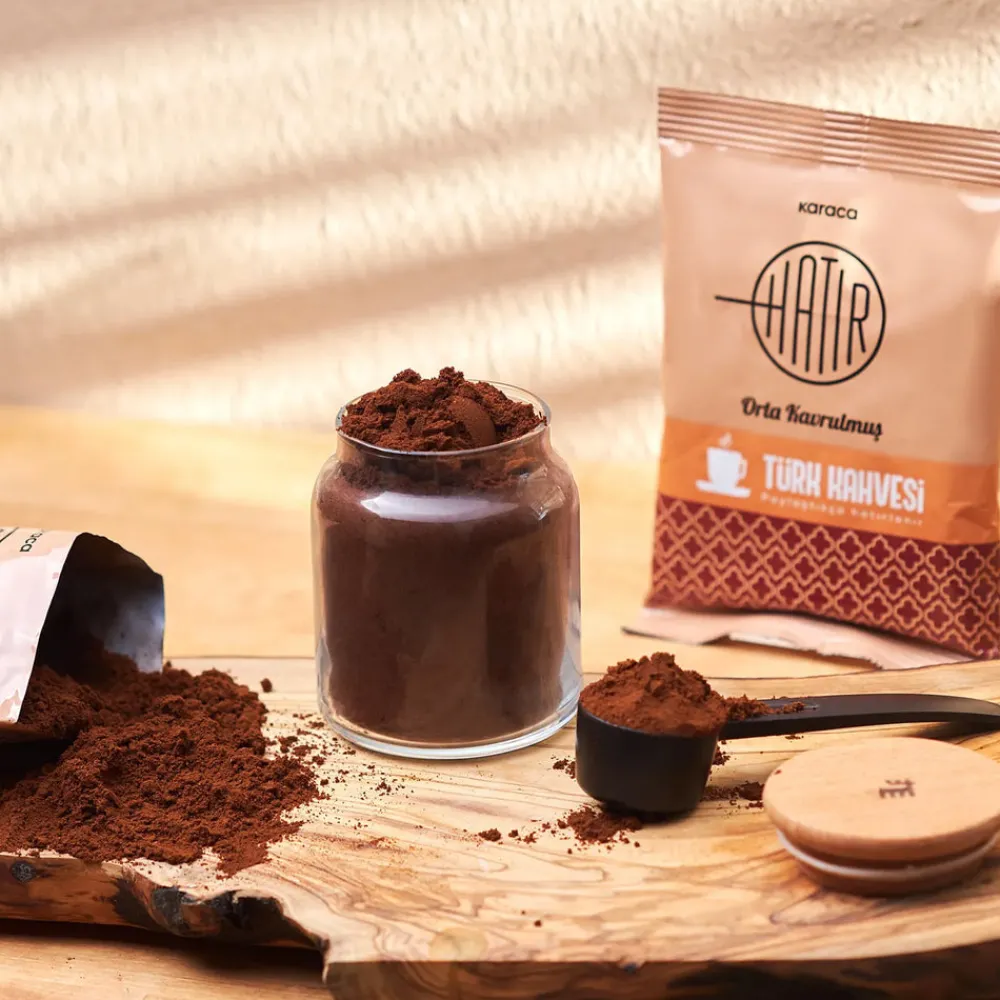 Karaca Hatır Mittlerer Gerösteter Türkischer Kaffee mit Viel Schaum 100 g Braun Best