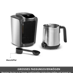 Karaca Hatır Neo Inox türkische Kaffeemaschine mit Edelstahl-Kanne New