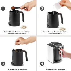 Karaca Hatır Neo Türkische Kaffeemaschine mit Milch – Porcelain White Outlet