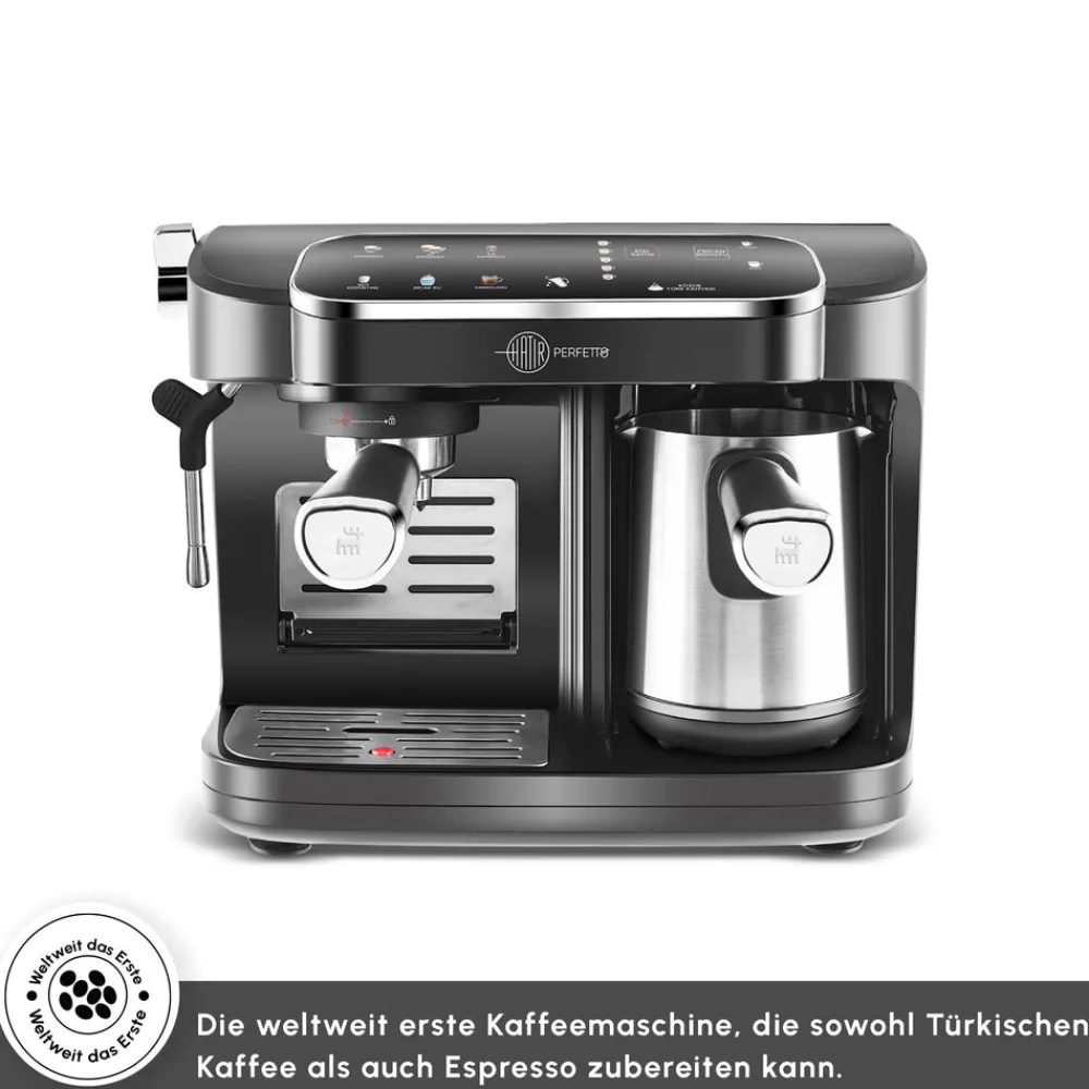 Karaca Hatır Perfetto Espresso und Türkischer Kaffee Maschine INOX Online