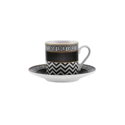 Karaca Helenistik für 6 Personen Kaffeetasse, 80 ml Schwarz01