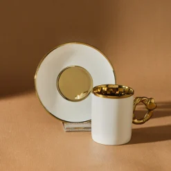 Karaca Herzförmiges Kaffeetassen-Set für 6 Personen – 80 ml Weıß01 Online