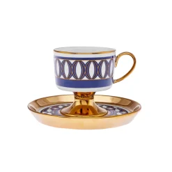 Karaca Hilal 4-teiliges Porzellan Türkisch-Kaffeetassen-Set, 85 ml, Mehrfarbig Multıcolor Best