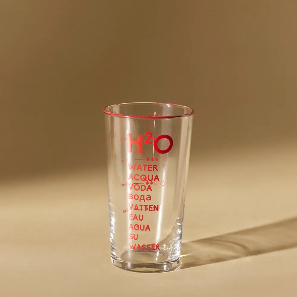 Karaca H2O Rotes Erfrischungsgetränkglas, 570 Ml Discount