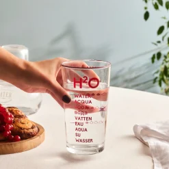 Karaca H2O Rotes Erfrischungsgetränkglas, 570 Ml Discount