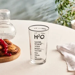 Karaca H2O Schwarzes Erfrischungsgetränkglas, 570 Ml Clearance