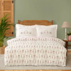 Karaca Home Alfia Powder Einzel Bettbezug Set, Baumwolle Puder Best