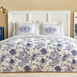 Karaca Home Amar Blau Einzel Bettbezug Set Blau01 Outlet