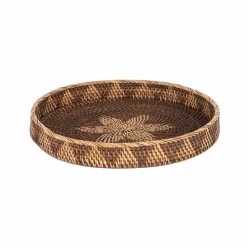 Karaca Home Antikes Rattan-Tablett 40 cmm Braun01 Discount