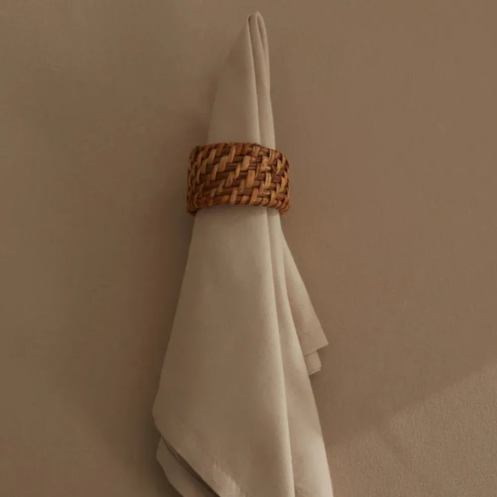 Karaca Home Belle Pflegeleichte 2er Set Stoffservietten Beige Bej New