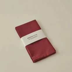 Karaca Home Belle Saum 2-teiliges Stoffserviette Bordeaux Bordo Outlet