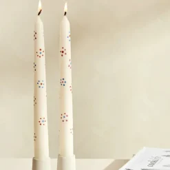 Karaca Home Blume Kerzenleuchter Kerze weich, 2 teilig Multıfarben