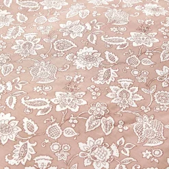 Karaca Home Celerina Doppel Bettwäscheset 100% Baumwolle Rosa 200x220 Cm Rosa01 New