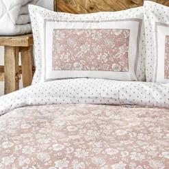 Karaca Home Celerina Rosa 100% Baumwolle Einzel Bettbezug Set Rosa01 Sale