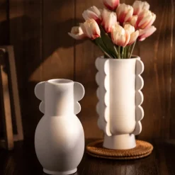 Karaca Home Coy Dekorative Vase Weıß01 Outlet