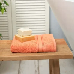 Karaca Home Daily Soft Badetuch, 100% Baumwolle, Fliese Terrakotta01 New