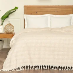 Karaca Home Destina Beige Doppel-Mehrzweckdecke Beıge01 Outlet