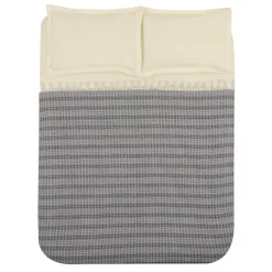 Karaca Home Destina Marineblau Bettdecke für zwei Personen Grau02 Sale