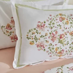 Karaca Home Emilie 100% Baumwolle Doppelbettdecken-Set - Rosa Pembe Outlet