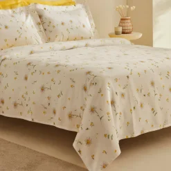 Karaca Home Emma 100% Baumwolle Doppelbett-Pike-Set Gelb Outlet