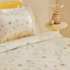 Karaca Home Emma 100% Baumwolle Doppelbett-Pike-Set Gelb Outlet