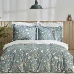Karaca Home Evergreen Doppeltes Bettbezugsset, Grün Grün01
