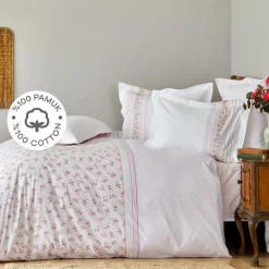Karaca Home Glen Baumwolle Einzel Bettdeckenbezug Set Rosa Rosa01 Outlet