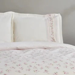 Karaca Home Glen Doppel Bettbezug Set, 100% Baumwolle, Rosa Rosa01 New