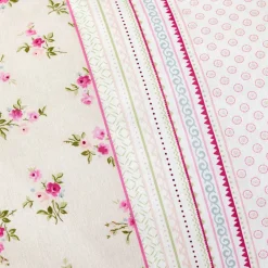 Karaca Home Glen Doppel Bettbezug Set, 100% Baumwolle, Rosa Rosa01 New