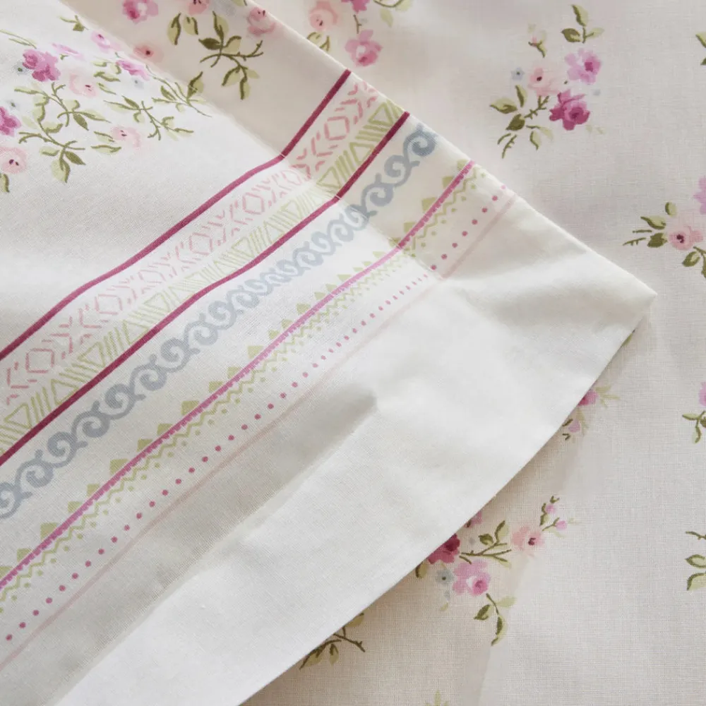 Karaca Home Glen Doppel Bettbezug Set, 100% Baumwolle, Rosa Rosa01 New
