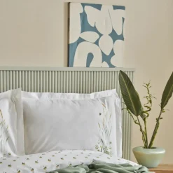 Karaca Home Herbal 100% Baumwolle Doppelbett Bettwäsche Set Weiß Weıß01 Discount
